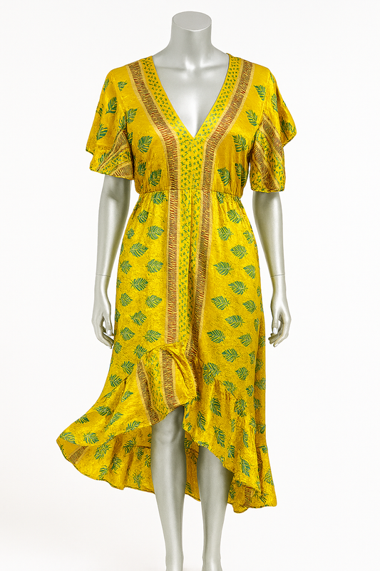 Golden Palm Breeze Dress