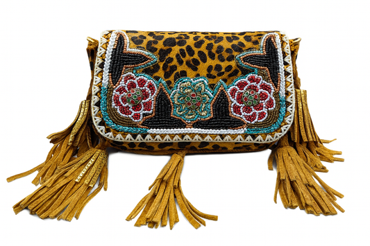 Safari Bloom Fringe Bag