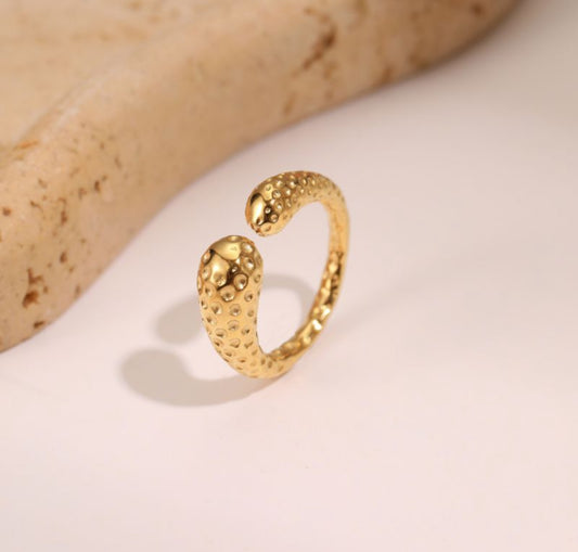 Textured Open Band Ring