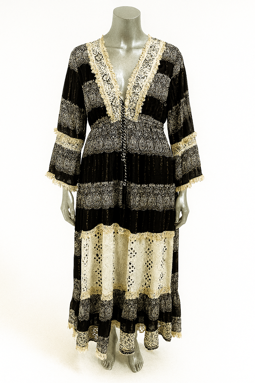 Midnight Lace Boho Maxi