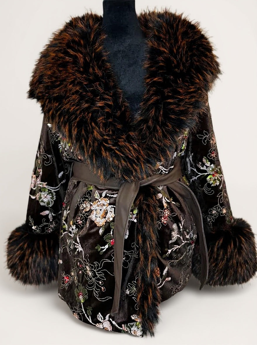 Velvet Ember Luxe Coat