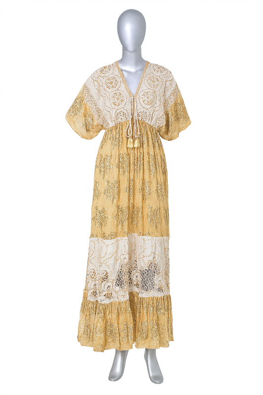 Golden Horizon Crochet Maxi