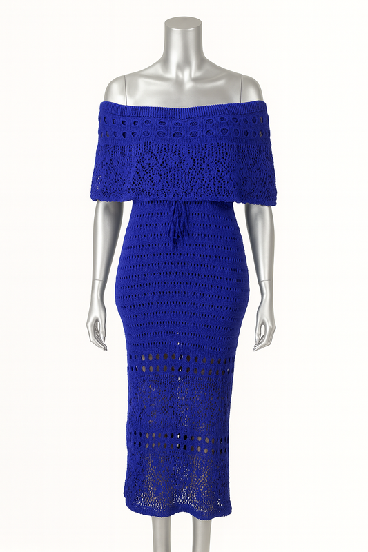 Sunset & Sea Crochet Dress