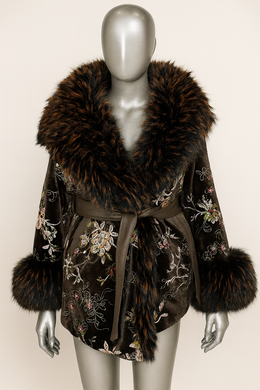 Velvet Ember Luxe Coat