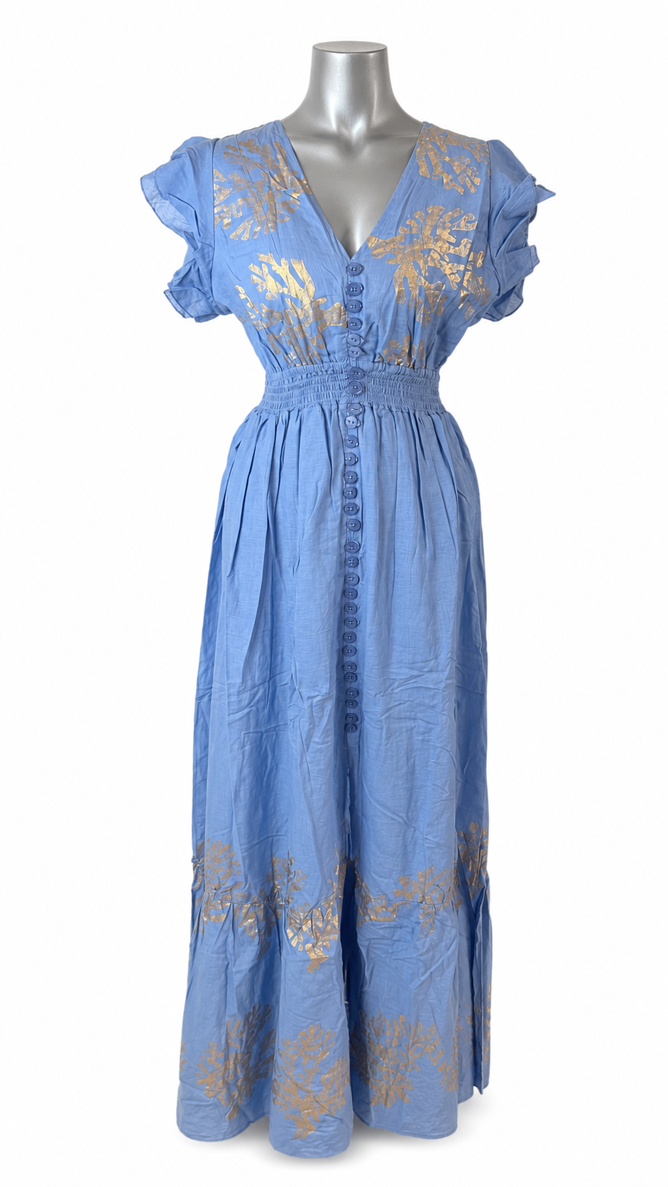 Coral Coast Goldleaf Maxi Dress