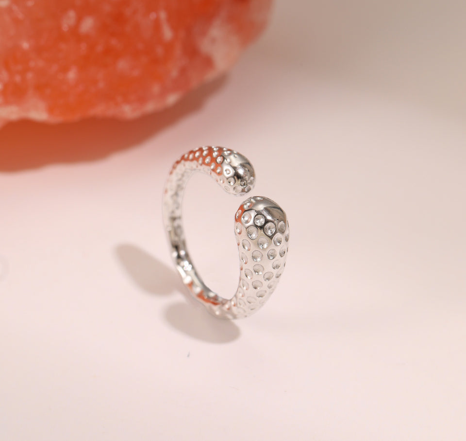 Textured Open Band Ring