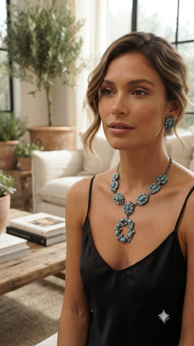 Azure Heirloom Vintage Jewelry Set