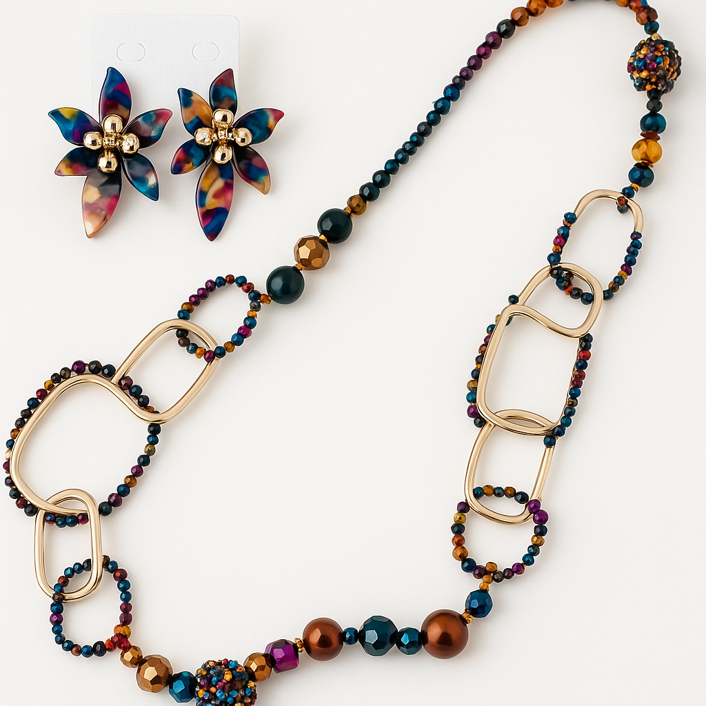 Fiesta Luxe Beaded Statement Set