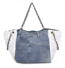 Denim Diva Sequin Tote