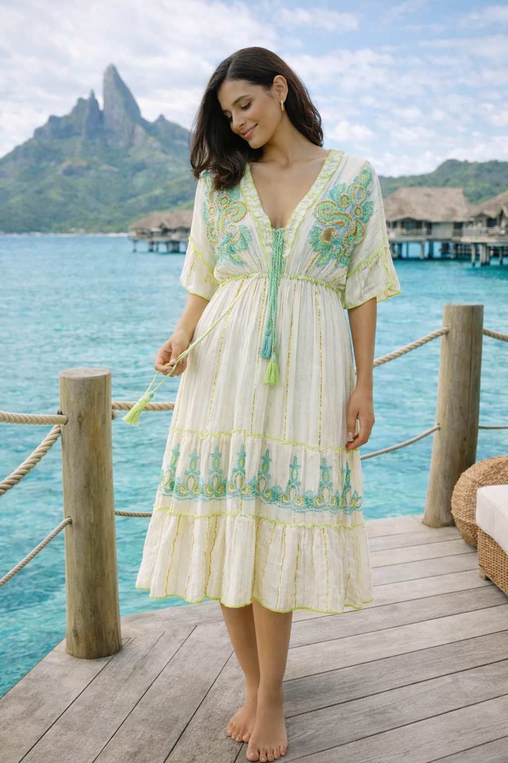 Seafoam Meadow Dress