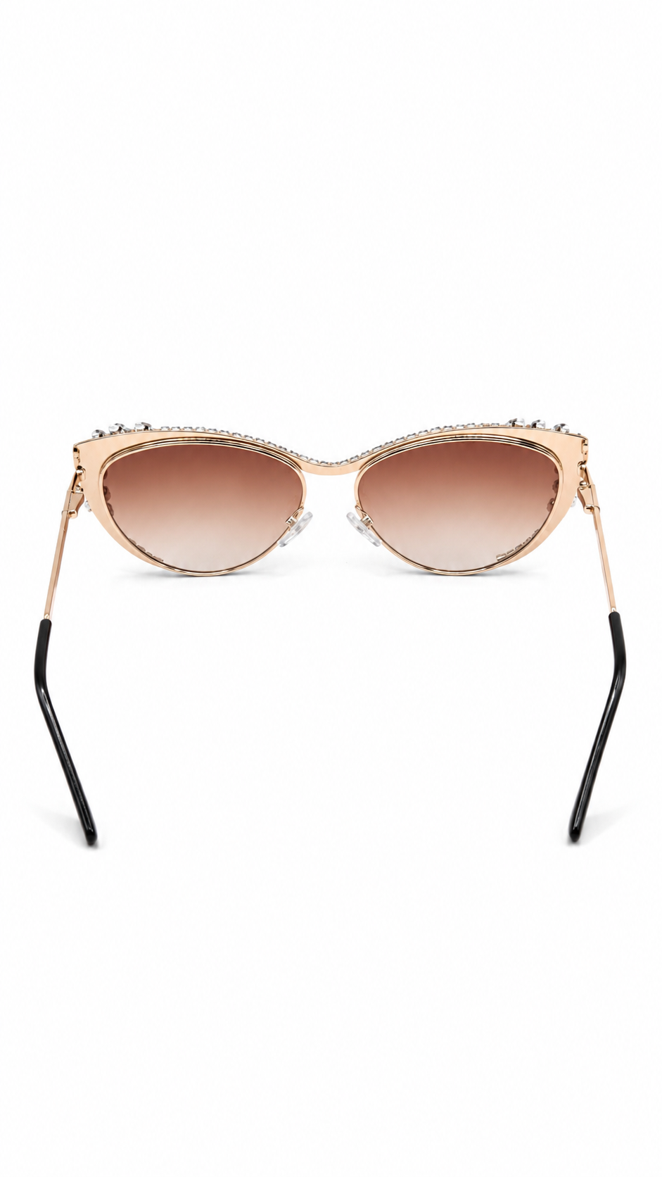 Champagne Radiance Crystal Cat-Eye Sunglasses