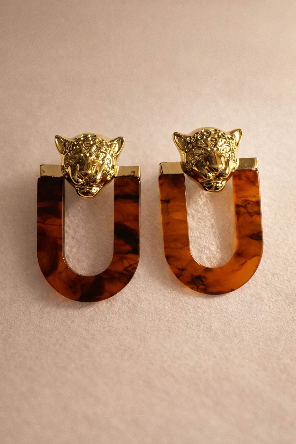 Golden Onyx Panther Statement Jewelry Set