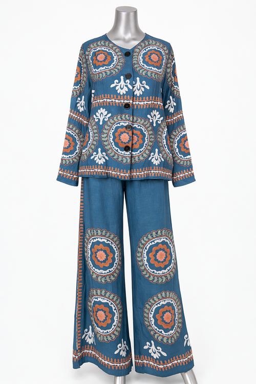 Coastal Mosaic Pant Set