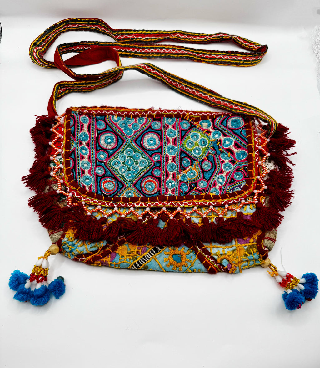 Amber Mosaic Kaftan & Clutch Set