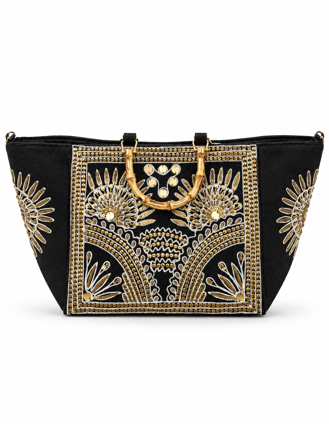 Midnight Maharani Embellished Tote
