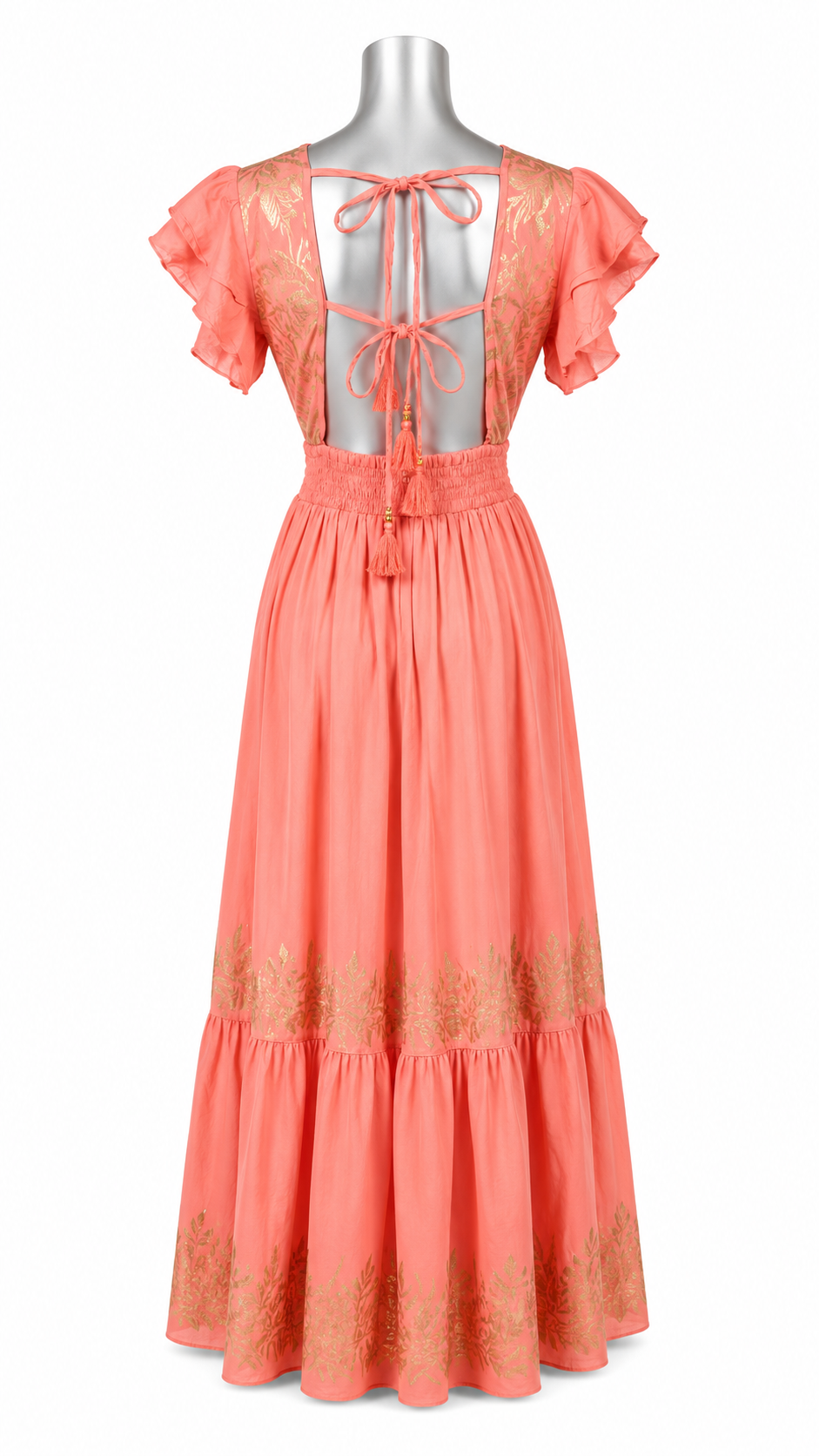 Coral Coast Goldleaf Maxi Dress