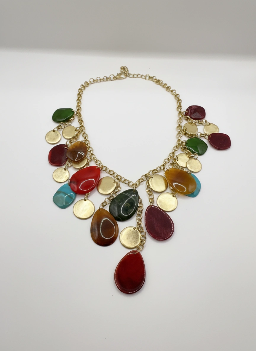 Radiant Jewel Rainfall Necklace