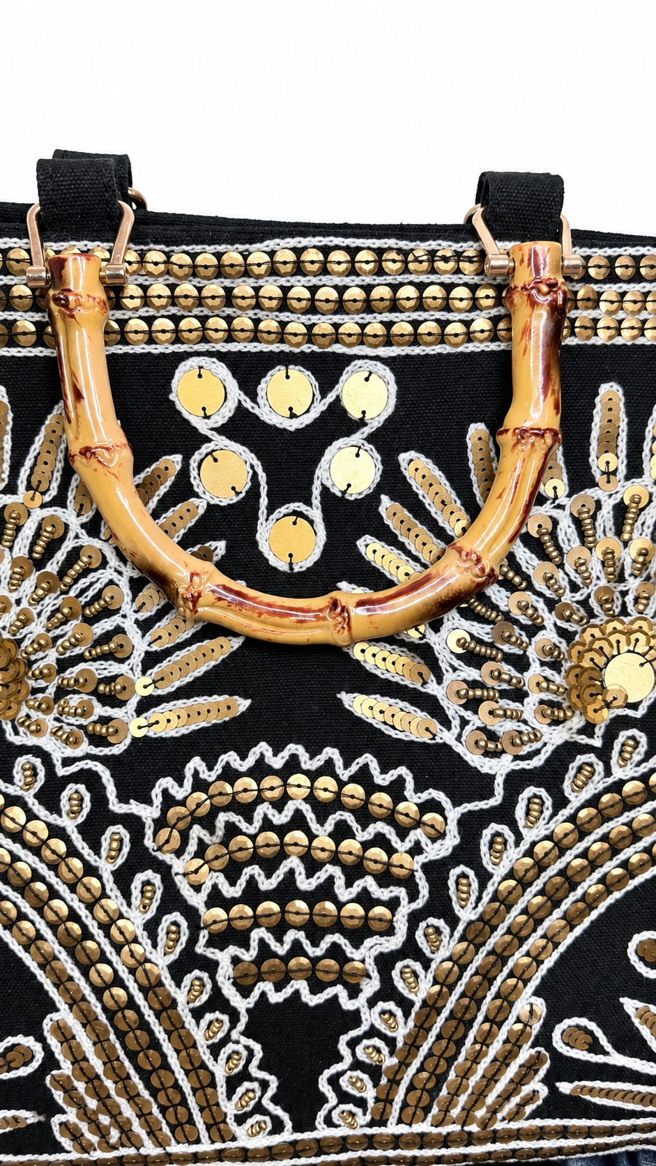 Midnight Maharani Embellished Tote