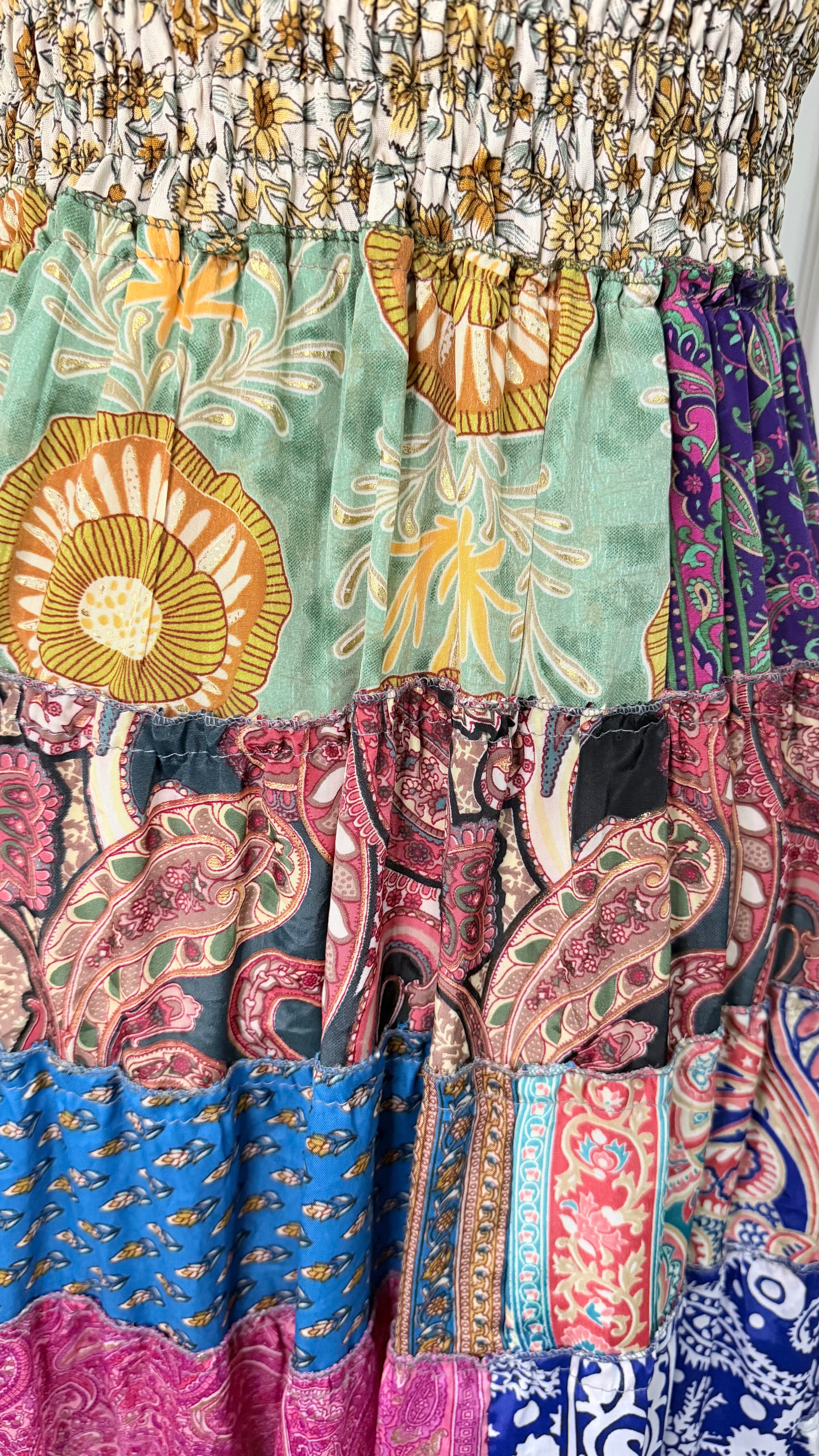 Nomad Mosaic Goldfleck Maxi Dress