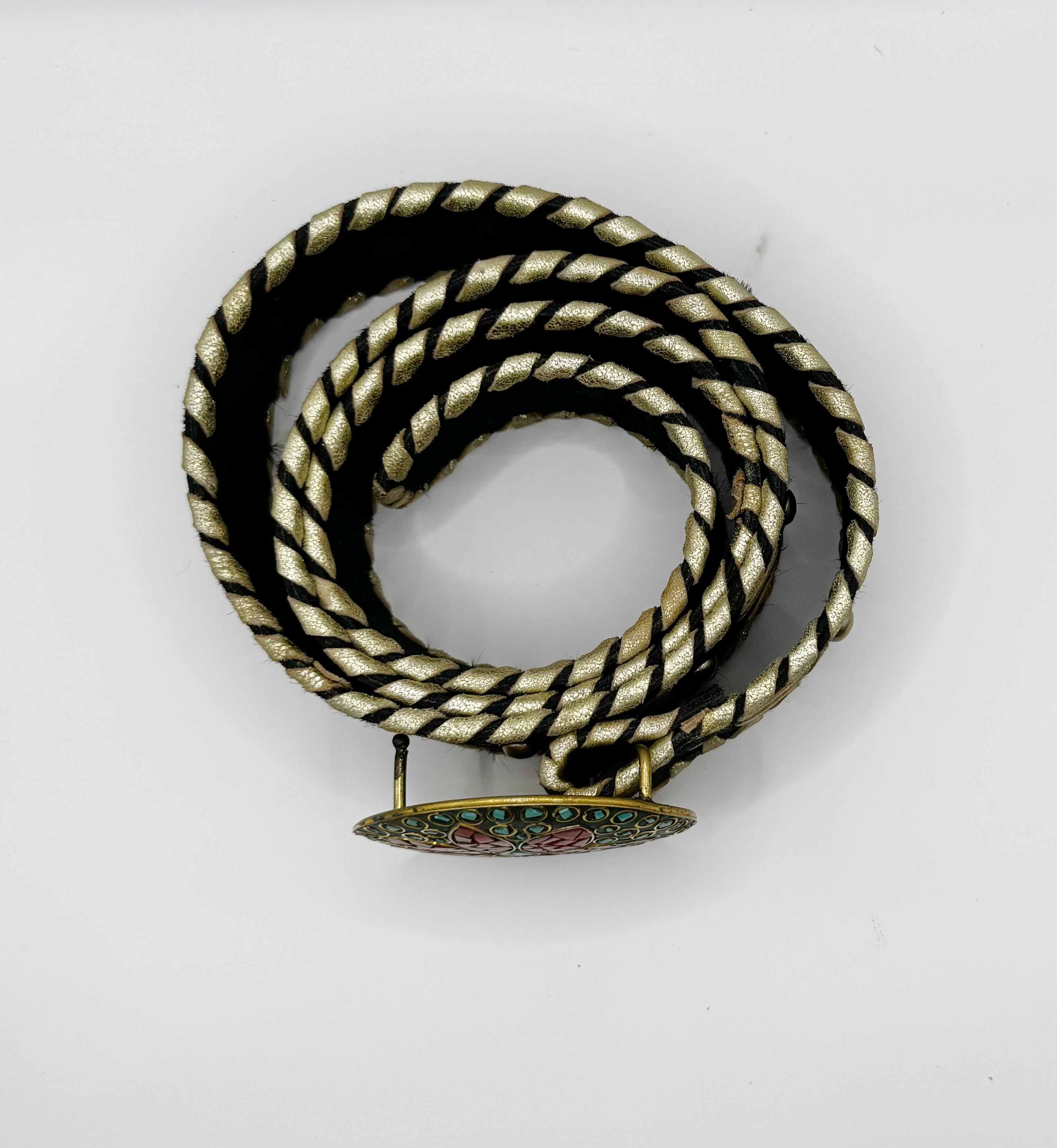 The Solstice Bloom Leather Belt