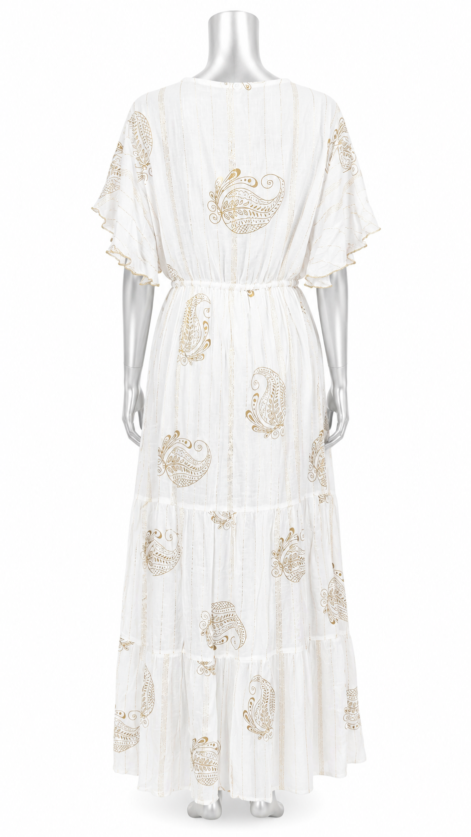 Rosé Riviera Embroidered Maxi Dress