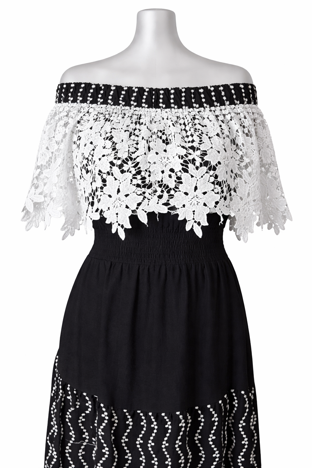 Midnight Garden Lace Maxi Dress