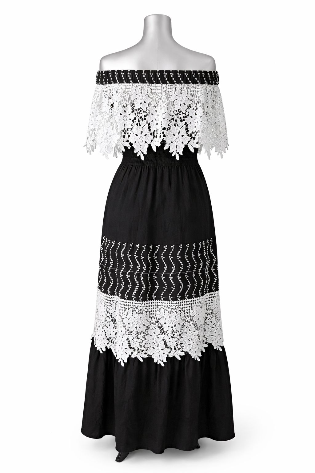 Midnight Garden Lace Maxi Dress