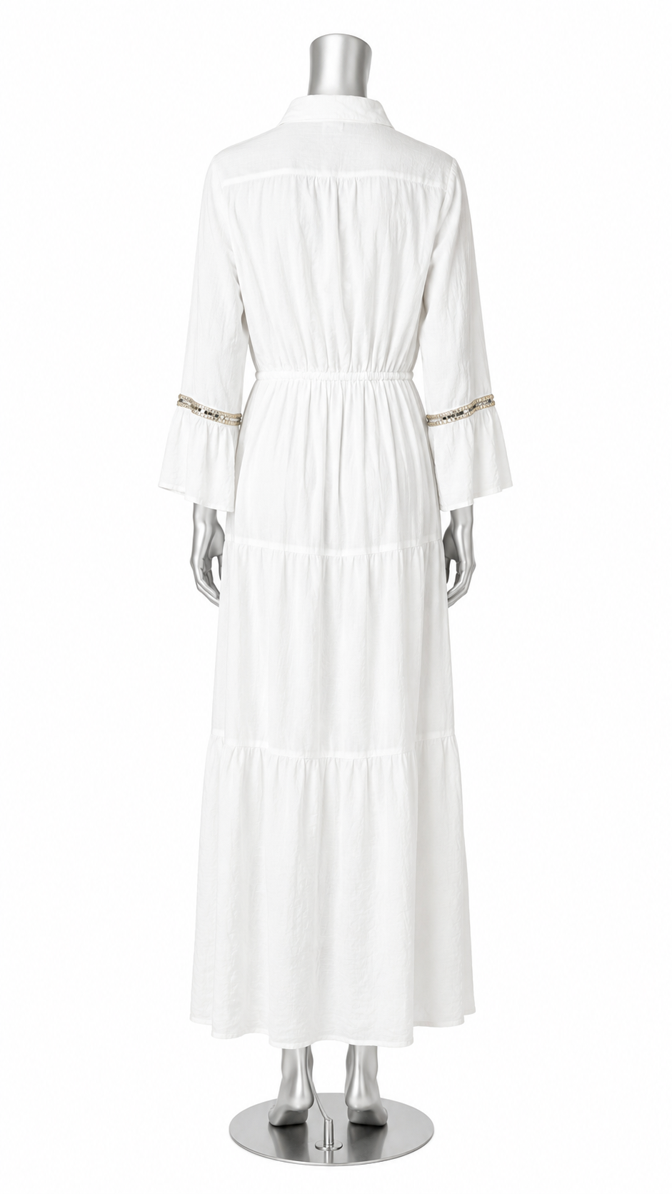 Moonlit Meadow Embroidered Maxi Dress