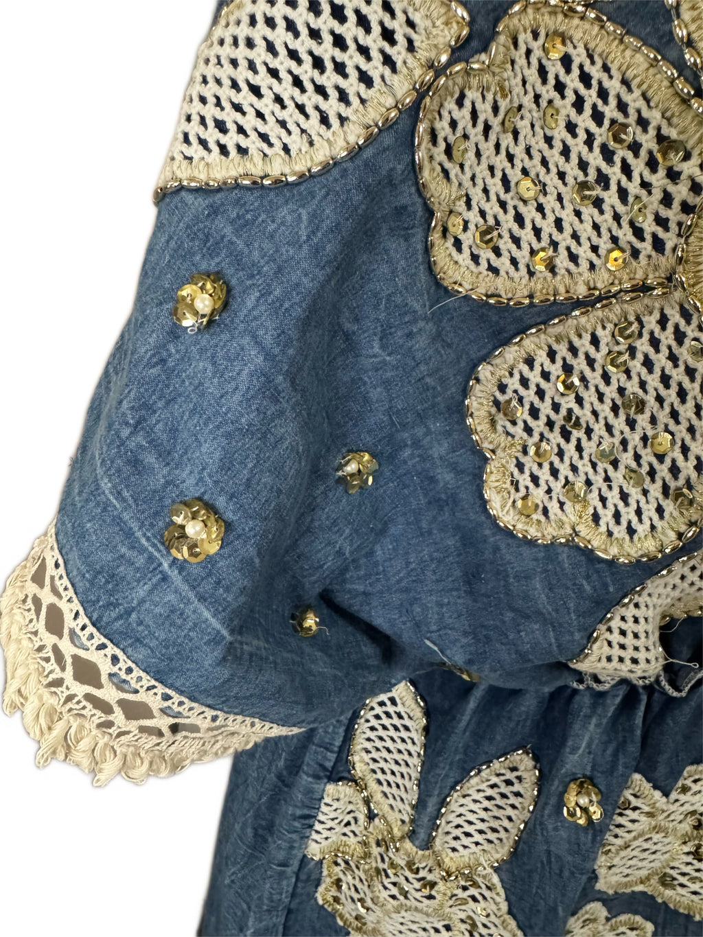 Delicate Denim Maxi Dress