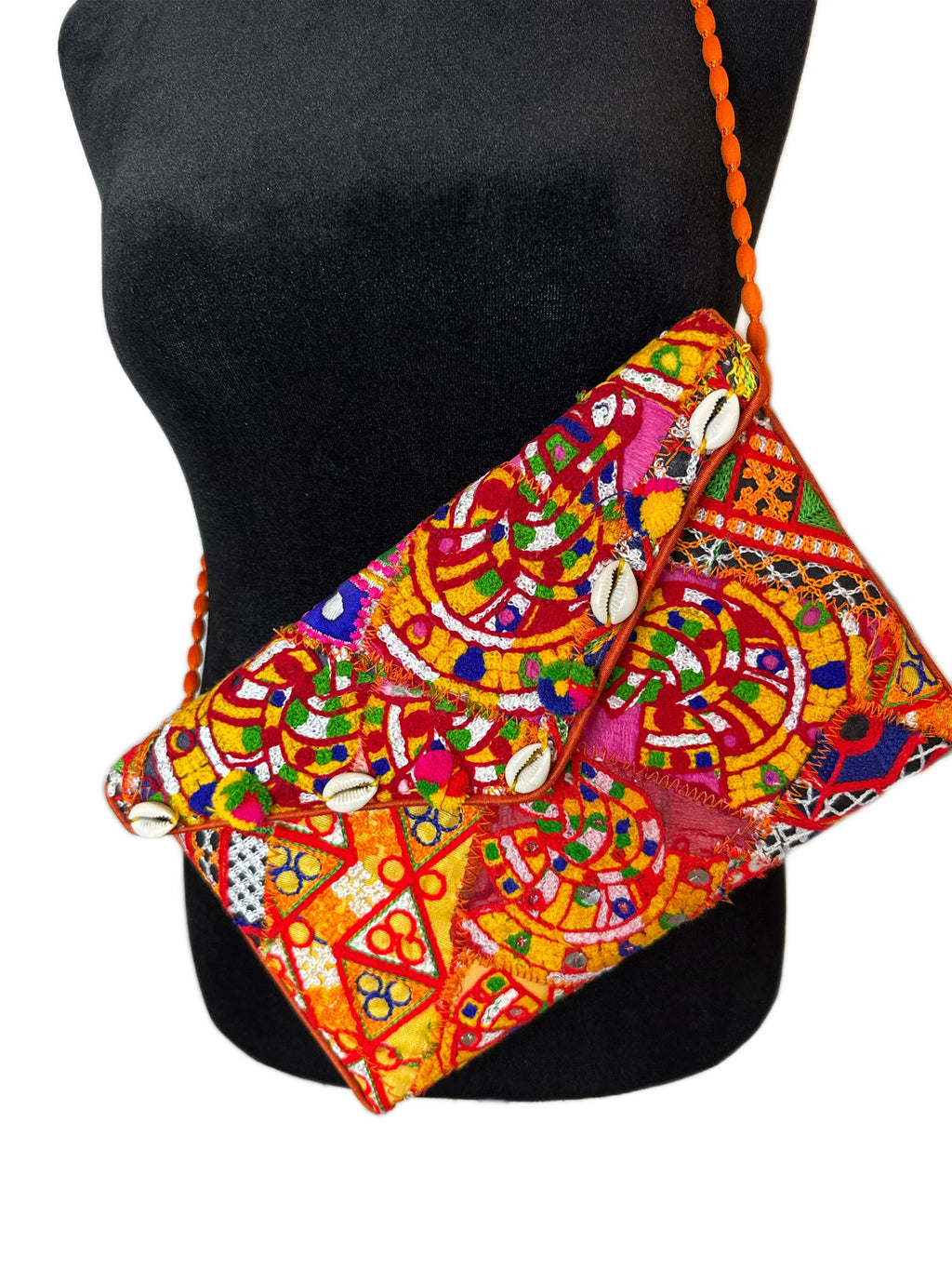 Golden Mirage Kaftan & Clutch Set