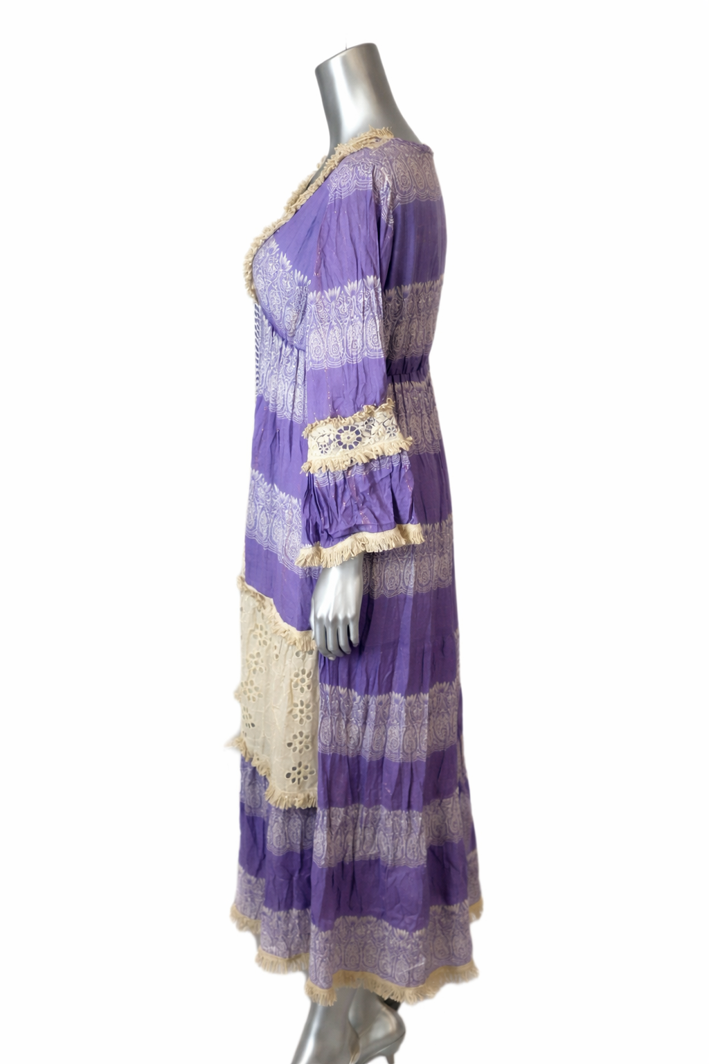Lavender Lattice Kaftan Dress