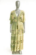 Cream-a Pistachio Maxi Dress