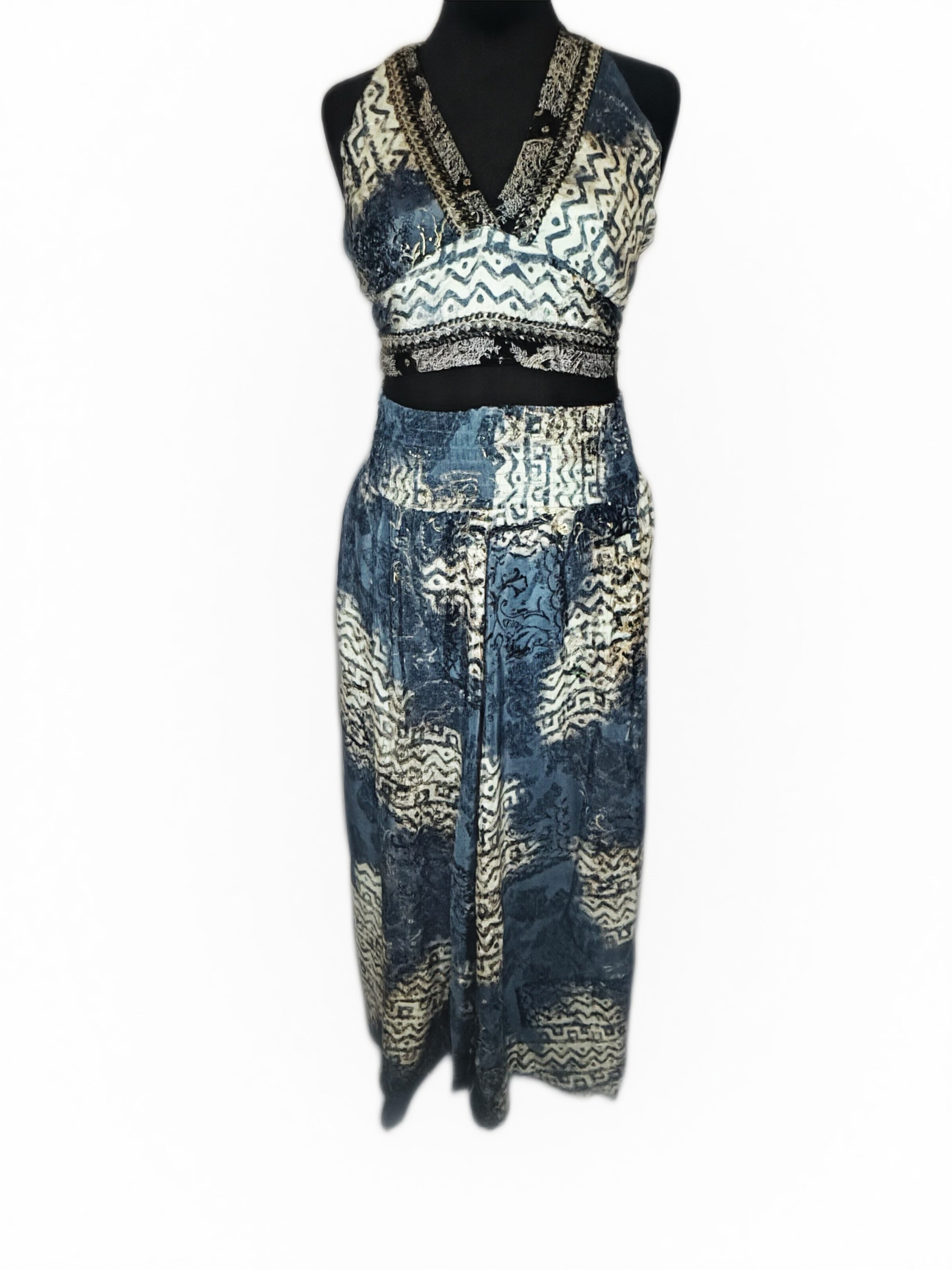 Midnight Dusk Silk Ensemble