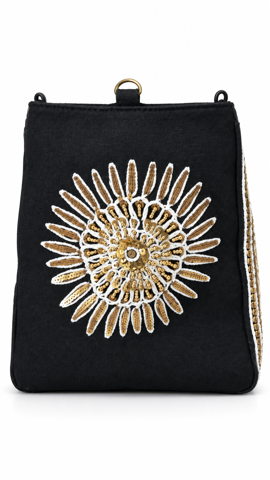 Midnight Maharani Embellished Tote