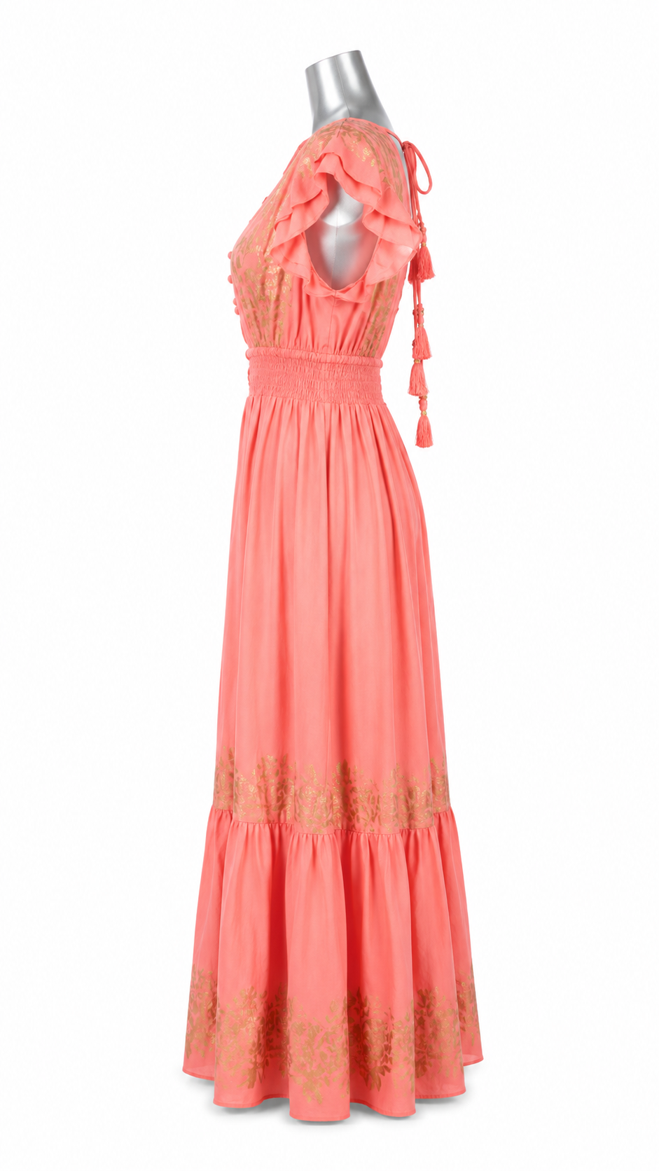 Coral Coast Goldleaf Maxi Dress