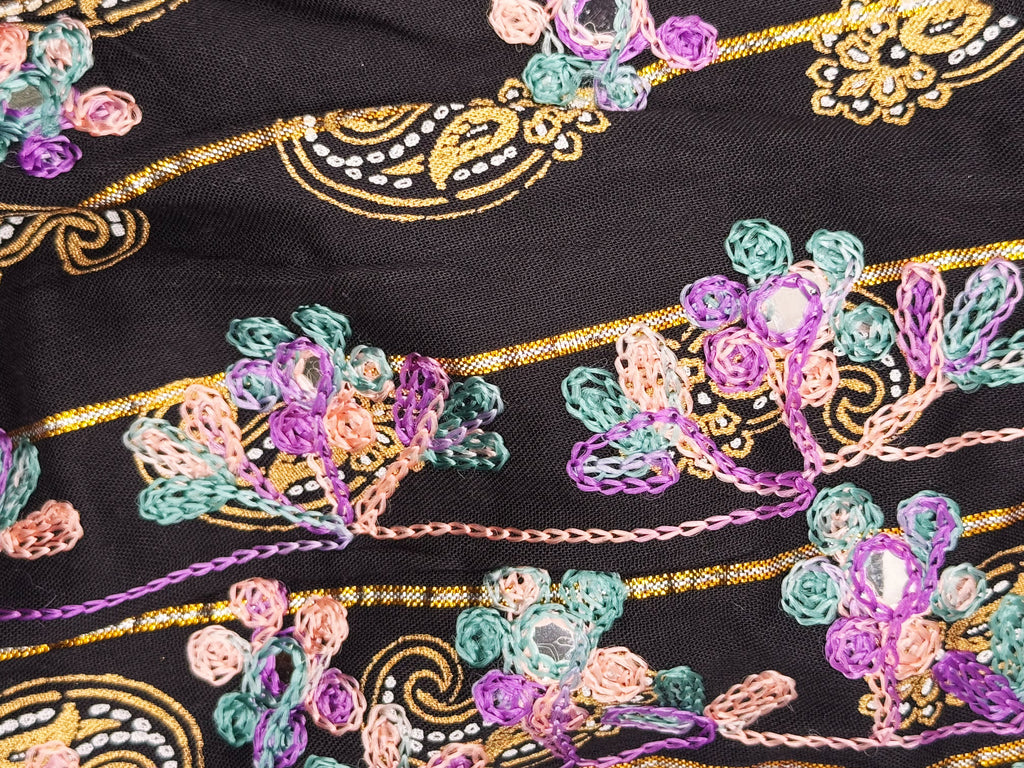 Midnight Paisley Bloom Dress