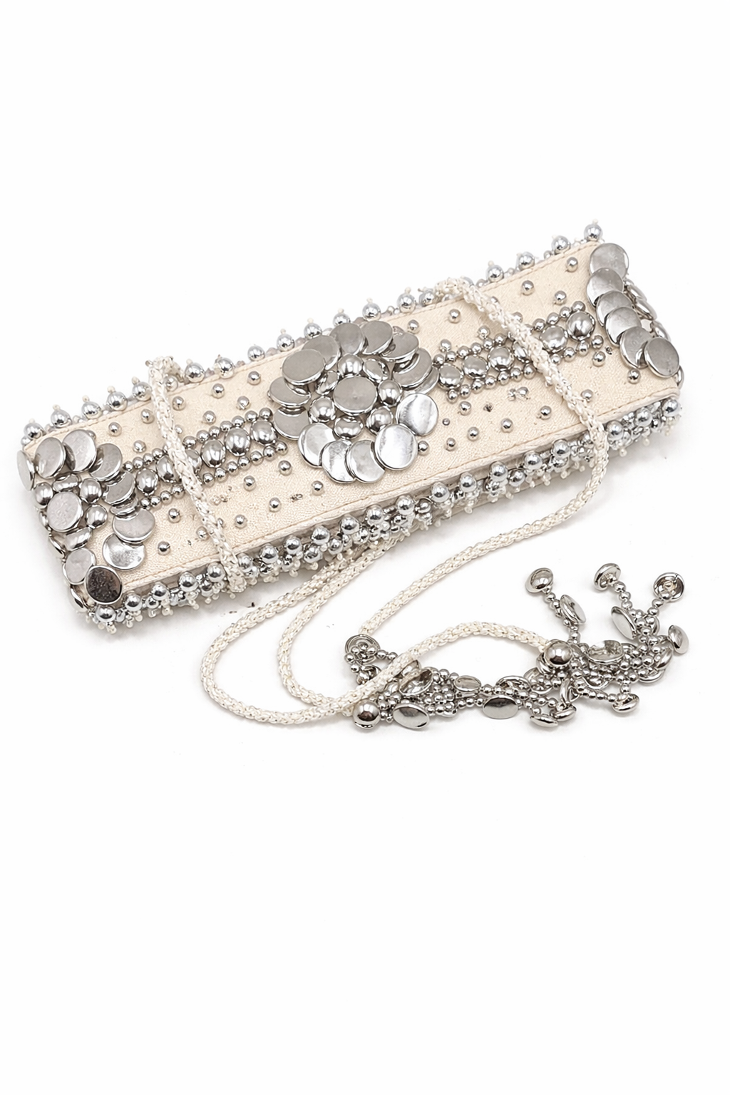 Luna Cascade Embellished Shoulder Bag & Belt Set