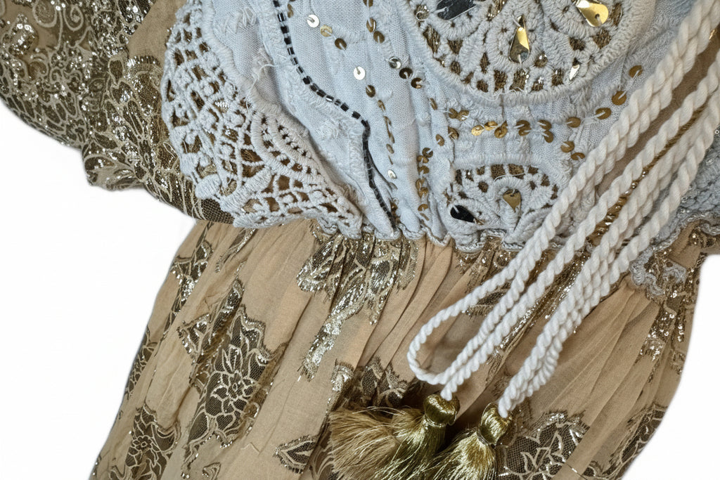 Golden Horizon Crochet Maxi