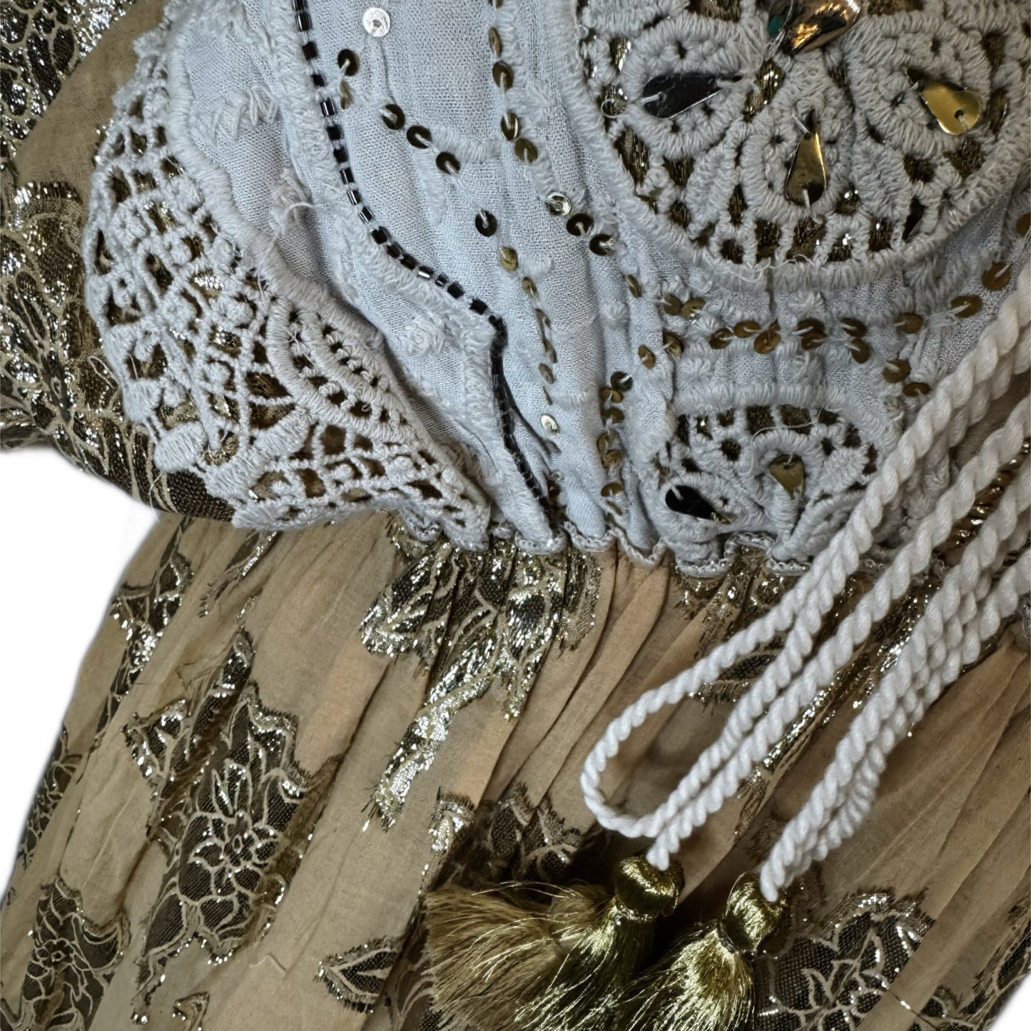 Golden Horizon Crochet Maxi