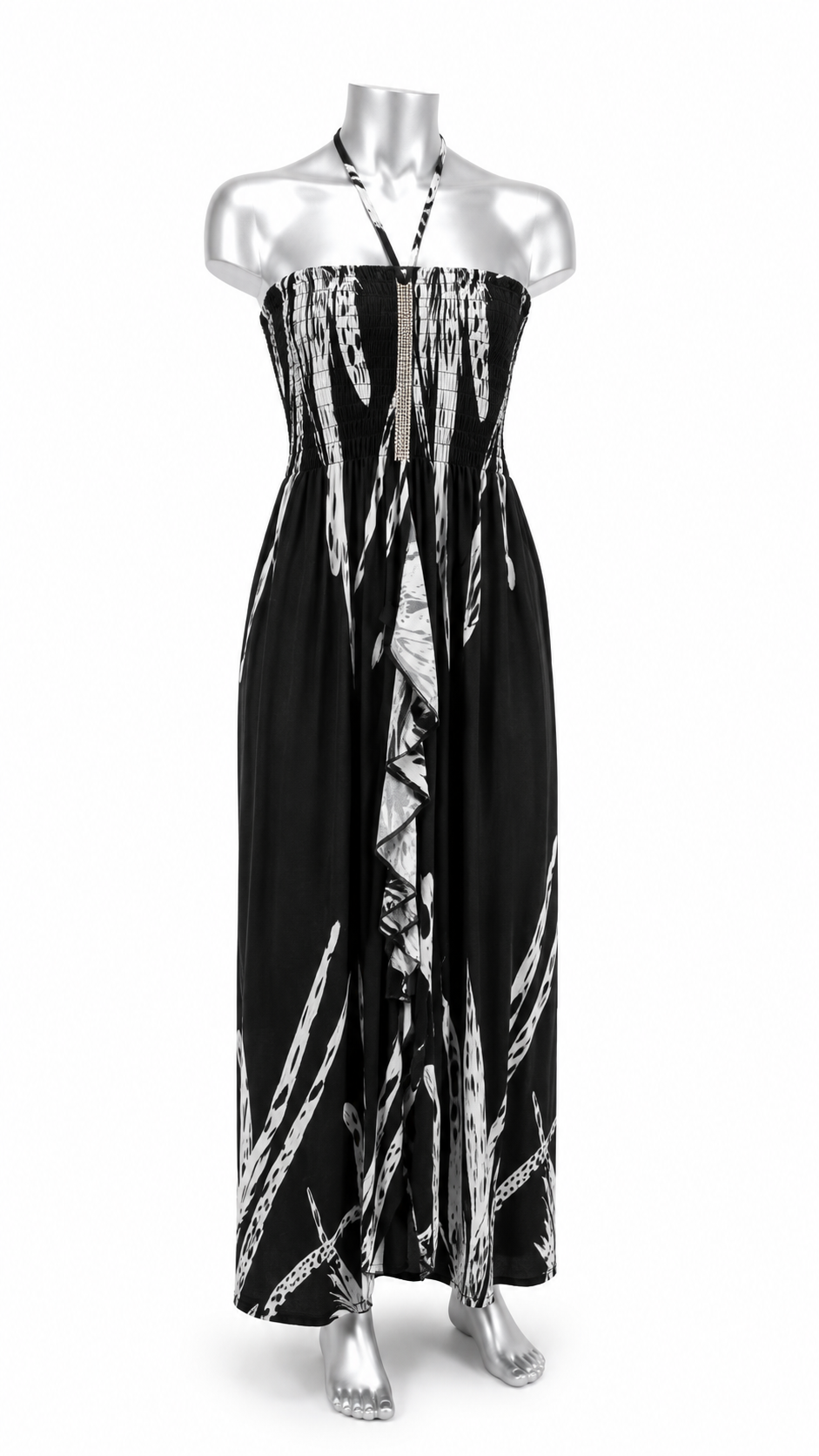 After Dark Ruffle Maxi Dress
