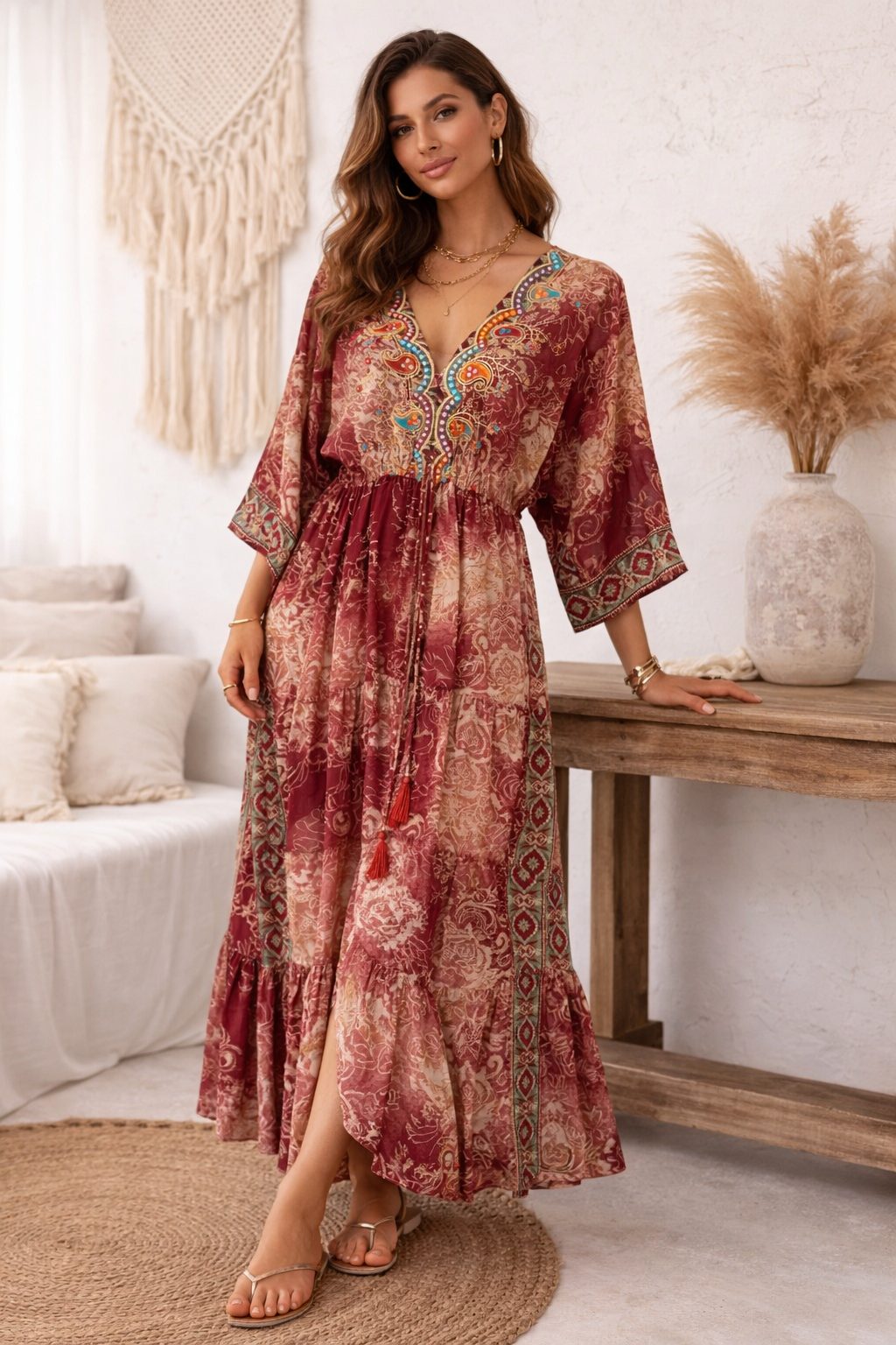 The Nomad Muse Kaftan Dress