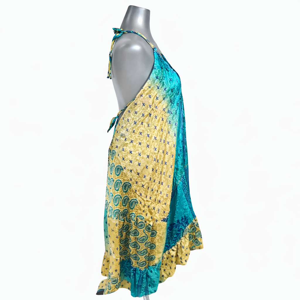 Laguna Whisper Silk Halter Dress