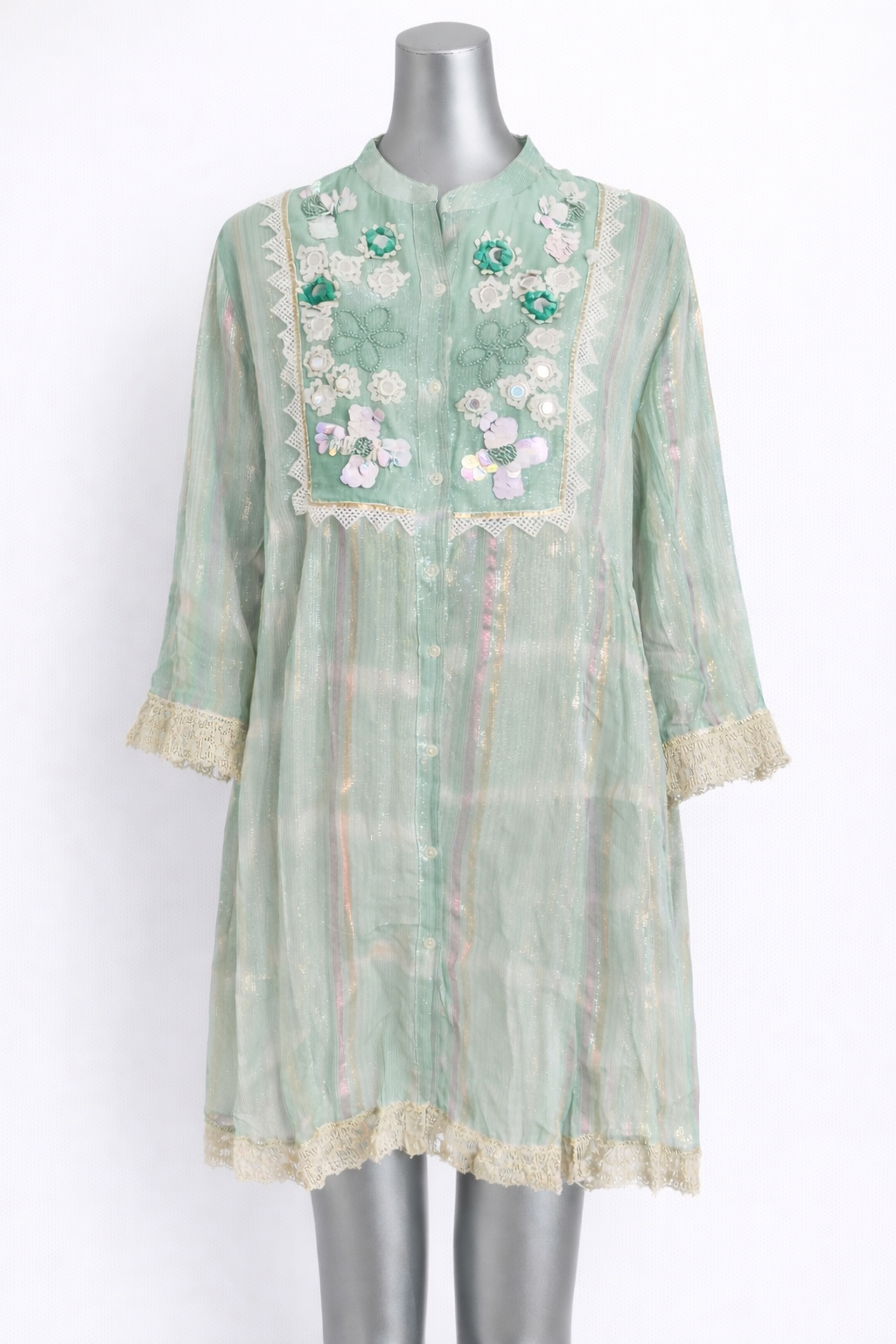 Luna Garden Embroidered Tunic Coverup Dress