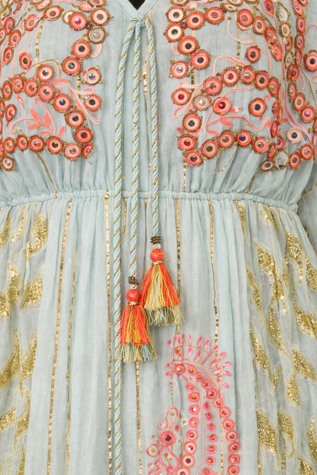 Celeste Embroidered Boho Maxi Dress