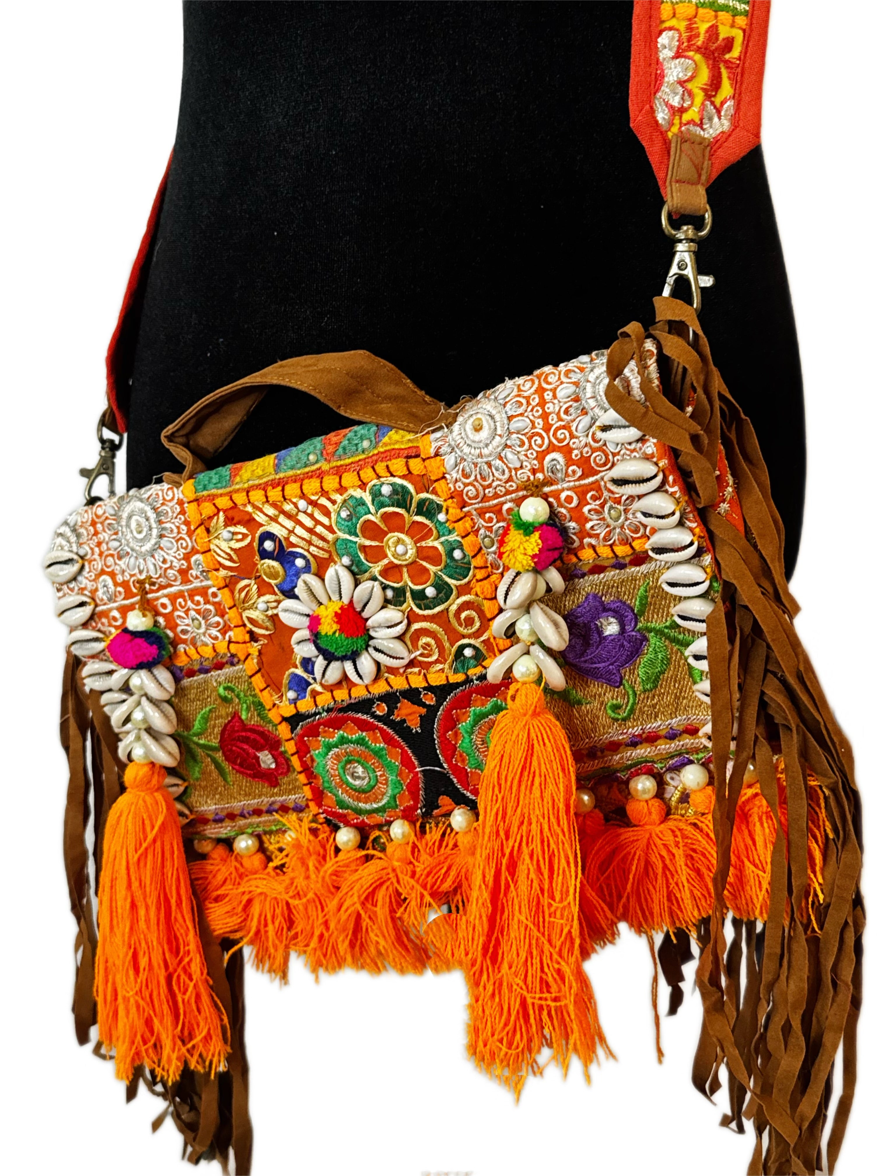 Festival Fire Kaftan & Satchel Clutch Set