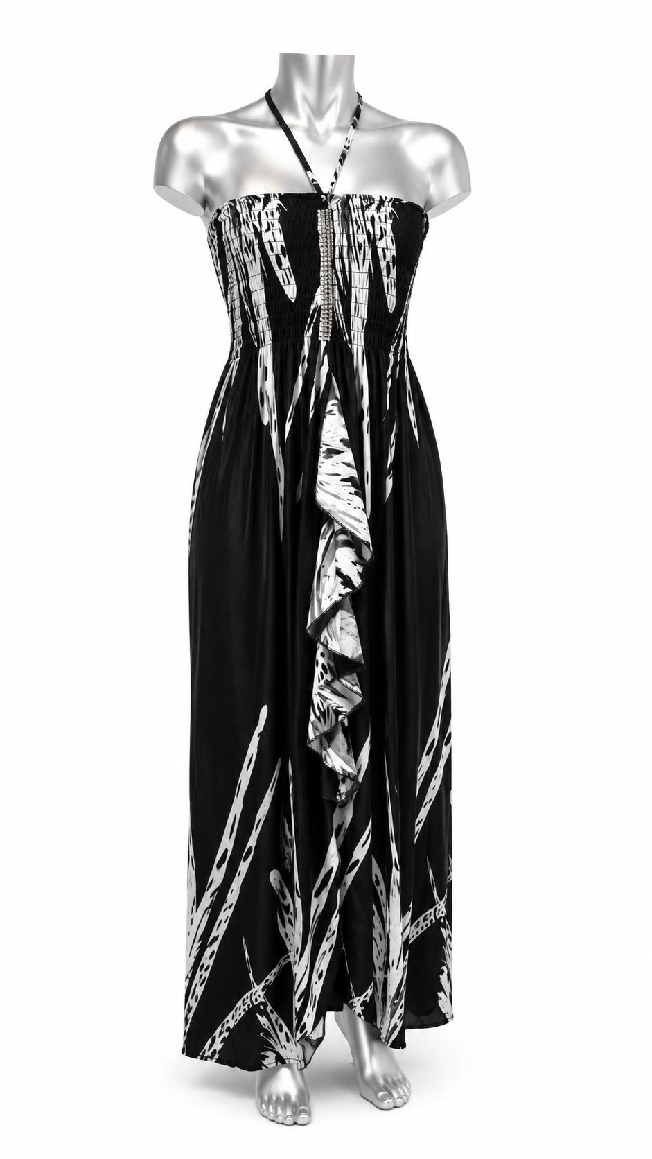 After Dark Ruffle Maxi Dress
