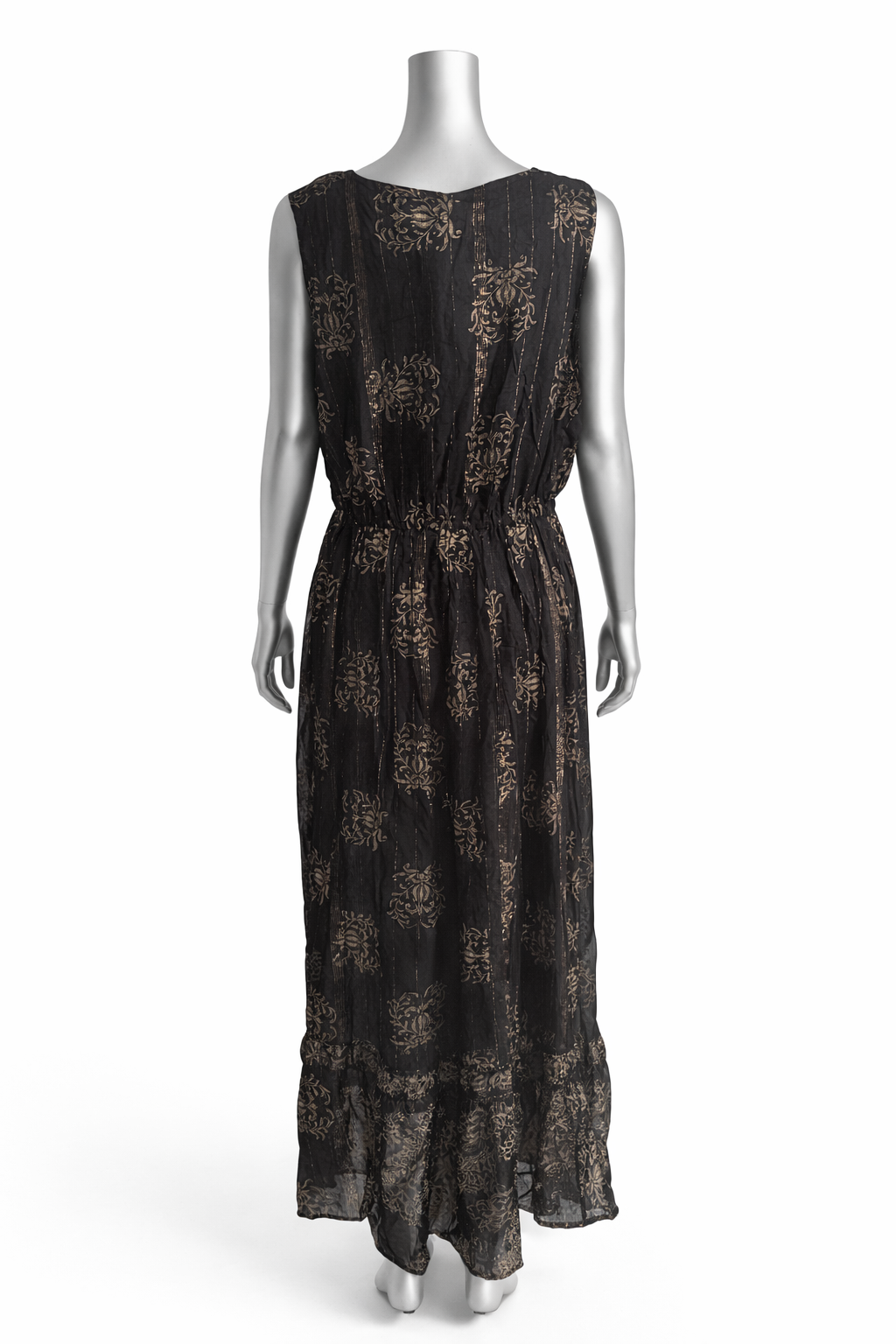 Midnight Muse Embroidered Cotton Maxi Dress & Jacket Set
