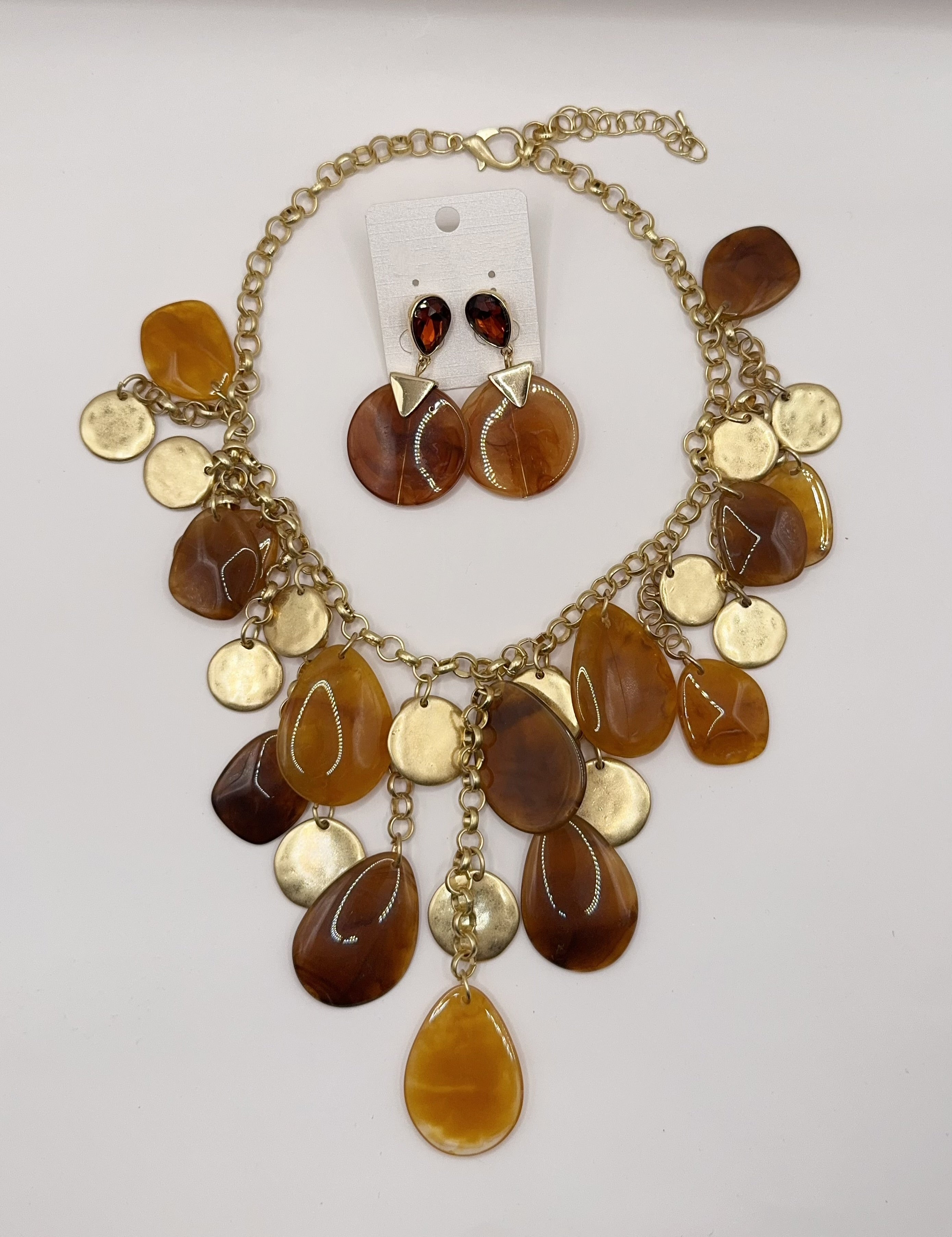 Sunset Drops Statement Necklace