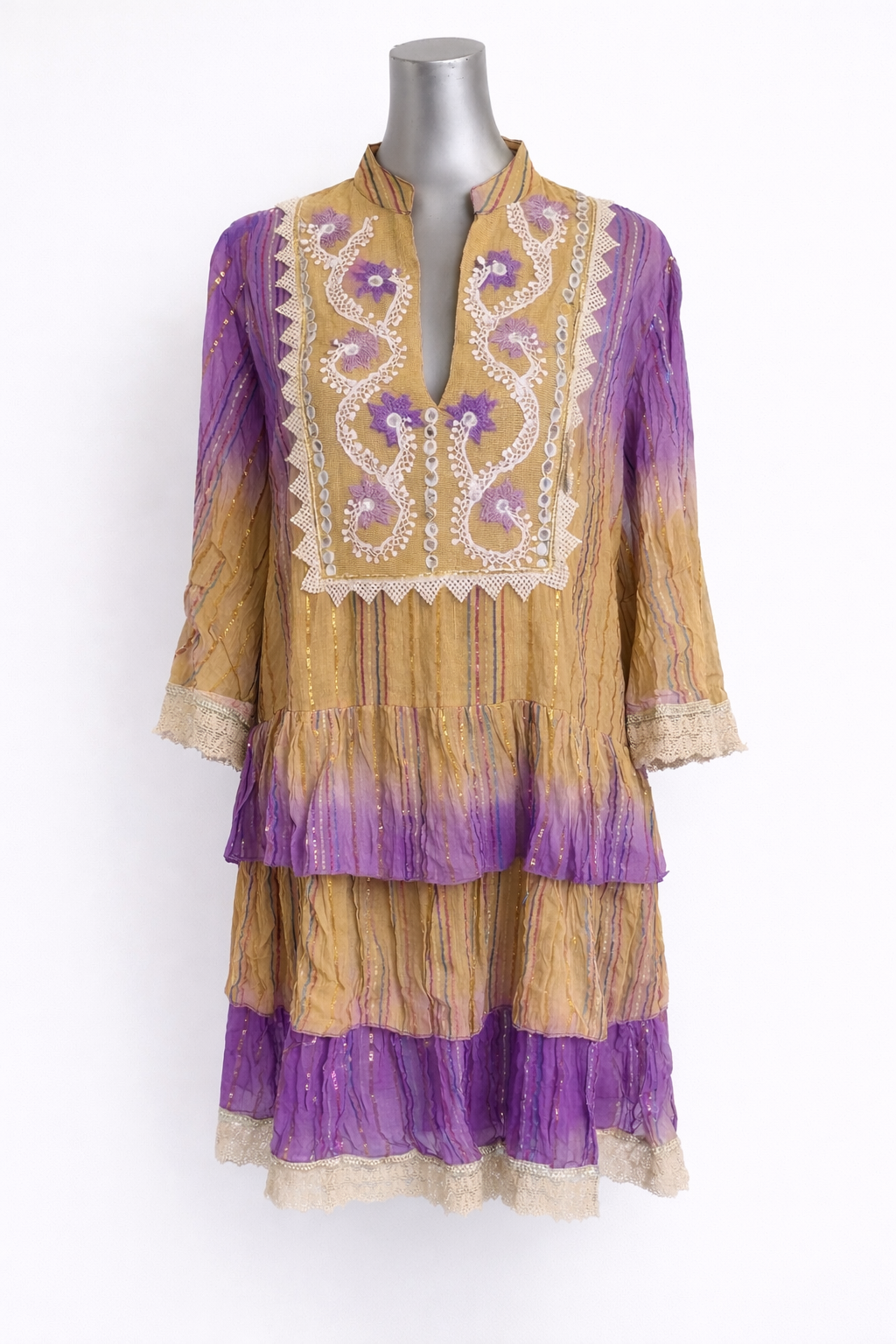 Luna Garden Embroidered Tunic Coverup Dress