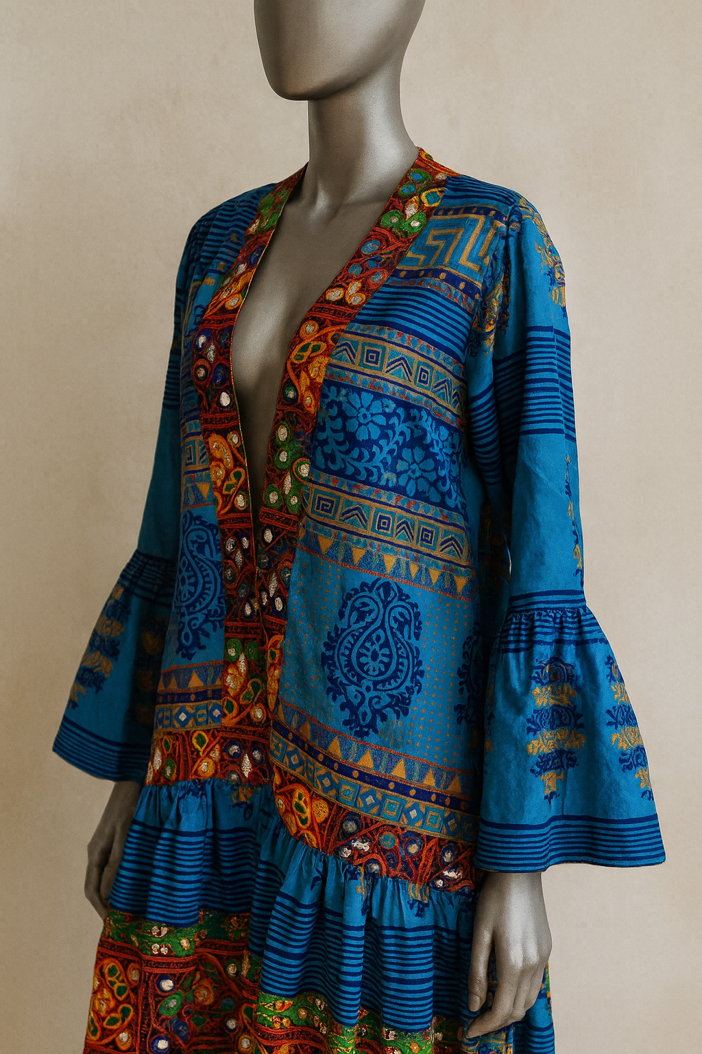 Mosaic Mirage Kaftan & Clutch Set